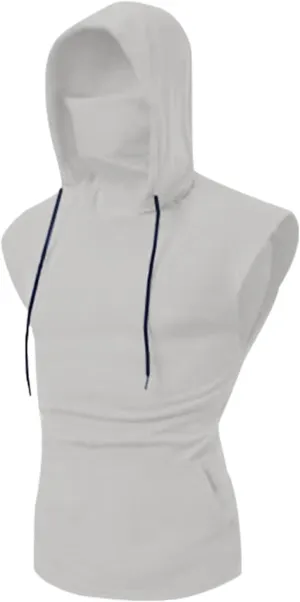 Sleeveless Hoodies for Men Casual Slim Fit Hooded Tank Tops Athletic Bodybuilding Gym Tee Running Workout Sport Shirts