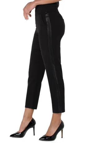 Slone Pull on Trouser with Shimmer | Black