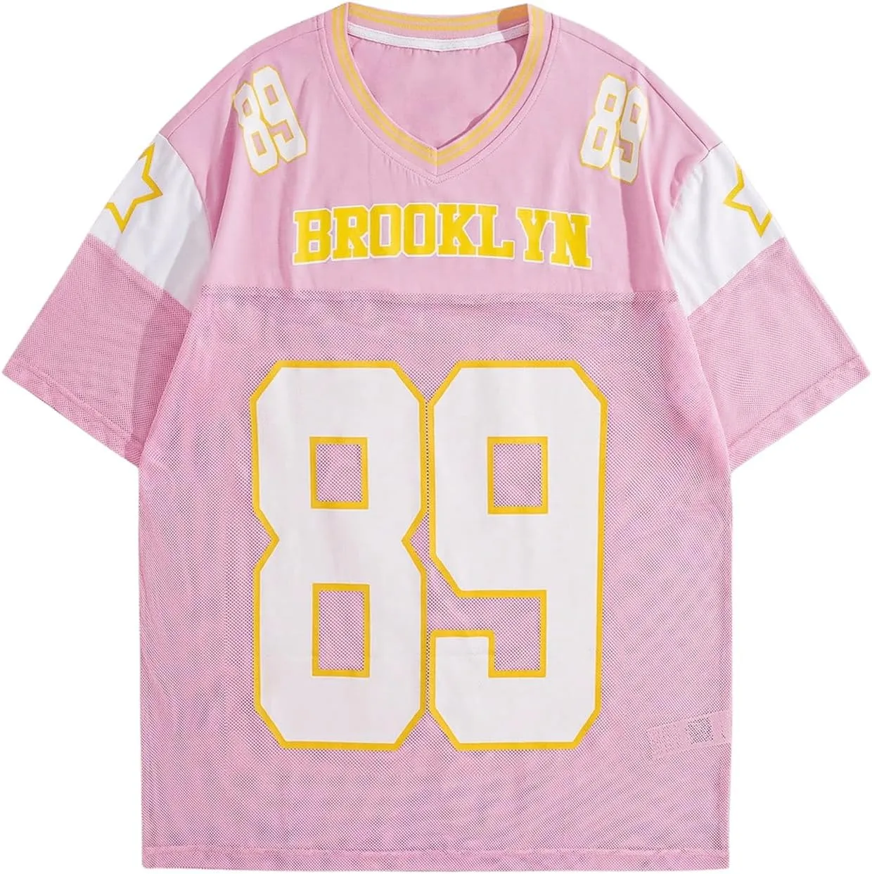 SOLY HUX Men's Short Sleeve Letter Graphic Tees Crew Neck Drop Shoulder Jersey Tee Shirt Streetwear