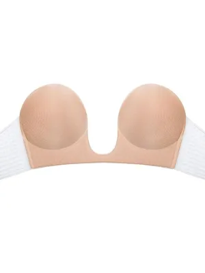 Strapless Silicone Deep U Bra Self-adhesive Gel Sticky Invisible Bra Bra Backless Dress Nude Bra