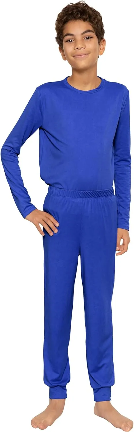 STRETCH IS COMFORT Youth Boys' Oh So Soft Jogger Set with Long Sleeve Crew Neck Top | Comfortable Kids' Clothing | 4-16
