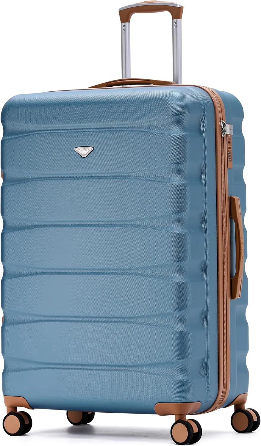 Suitcase Medium Checked Luggage TSA Lock Easy Glide Silent Double Spinner Wheels Durable Hardside Lightweight Luggage With All Parts Size Measuring 27x16x11 - Packing Size 24x15x10