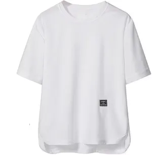 Summer Shirts for Men Solid Color Short Sleeve Crew Neck Fashion Athletic Sport Pants Fresh Trendy T-Shirts