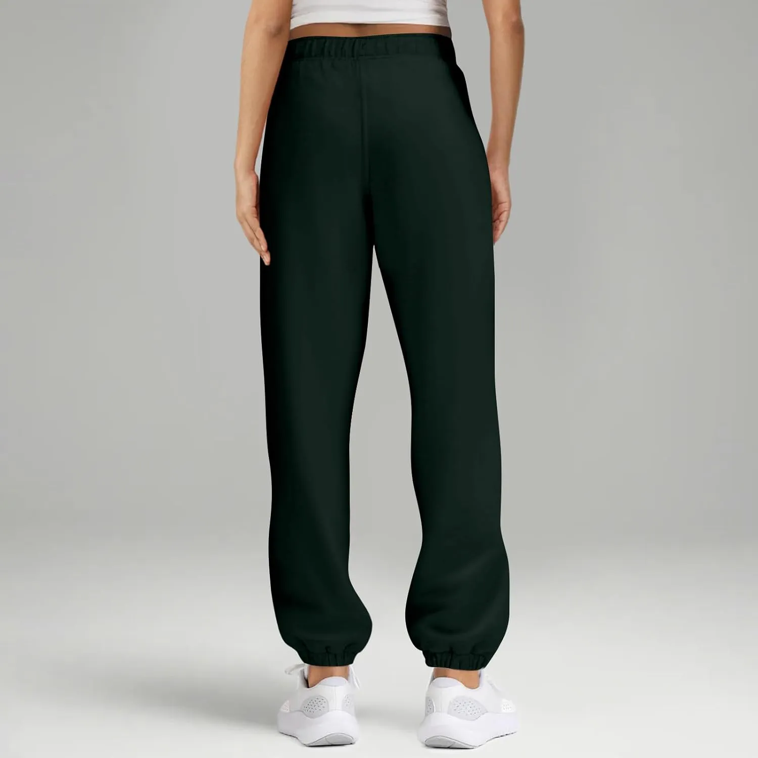 Sweatpants Women Casual Cinch Bottom Sweatpants Y2K High Waisted Athletic Joggers Fashion Sports Pants with Pockets