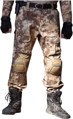 Tactical Uniform Men's Classic Hunting Combat Pants Outdoor Camo Military Army Cargo Pants Multi Pockets Work Trouser
