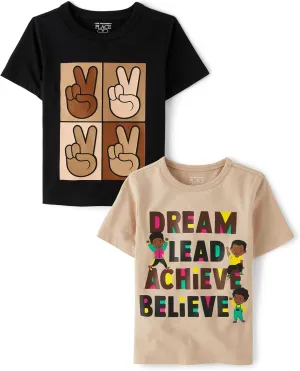 The Children's Place Baby Boys' and Toddler All Holidays Short Sleeve Graphic T-Shirts,multipacks