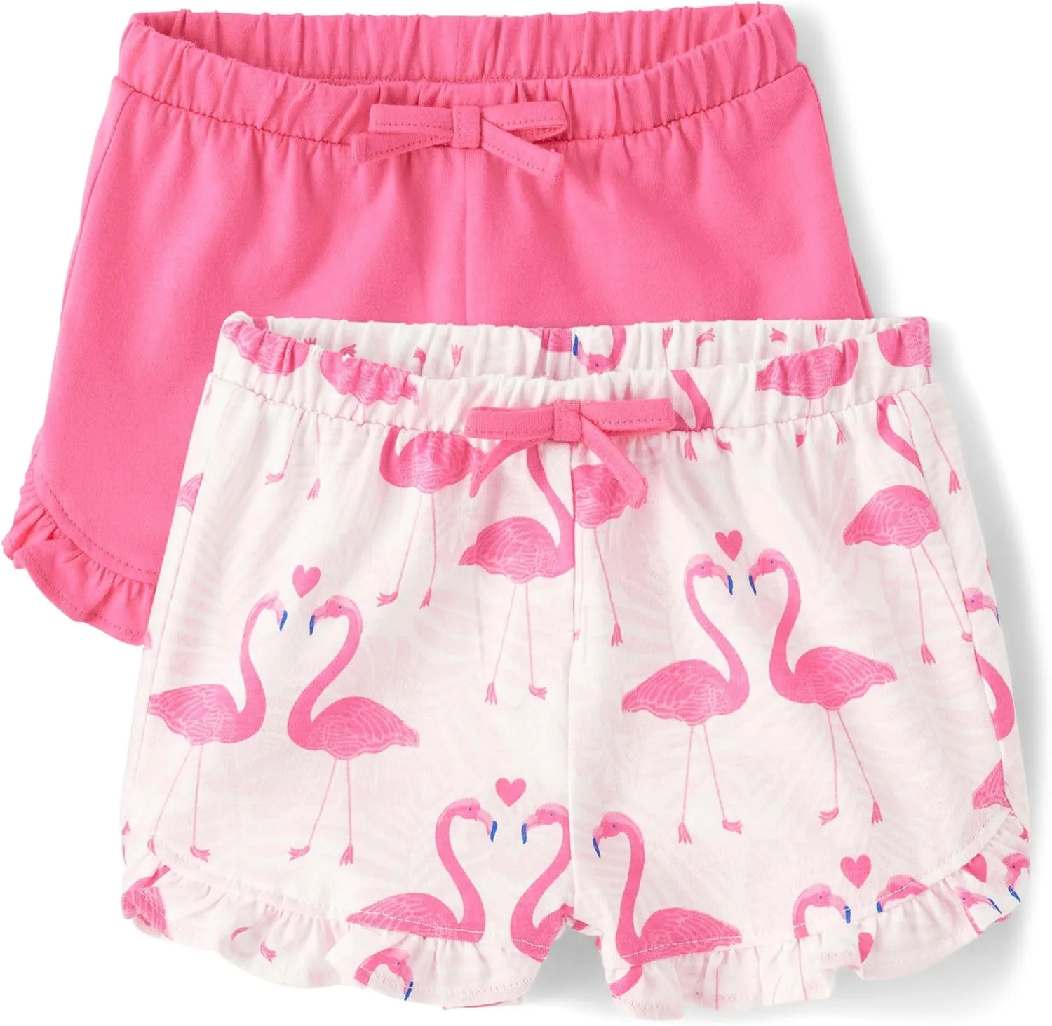 The Children's Place Baby Girls' and Newborn Cotton Pull on Everyday Shorts