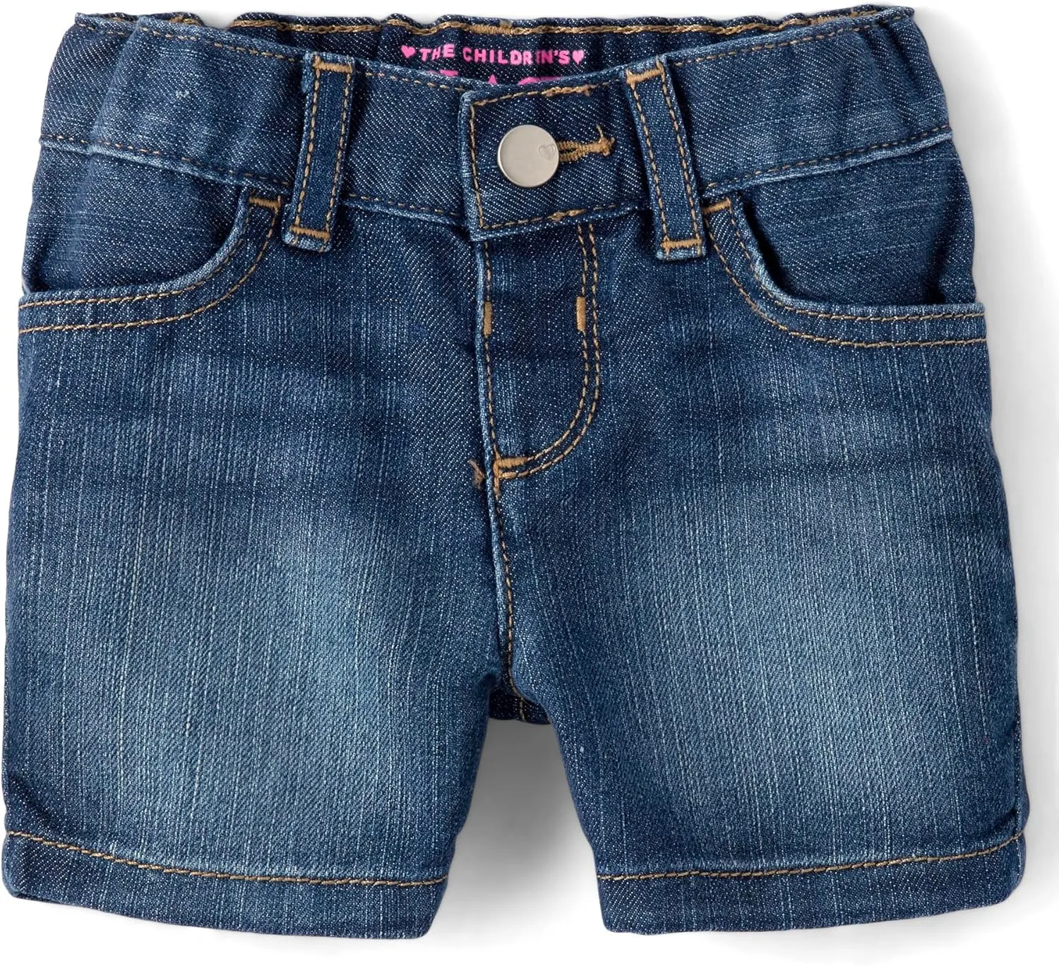 The Children's Place Baby Girls' and Toddler Jean Midi Shorts