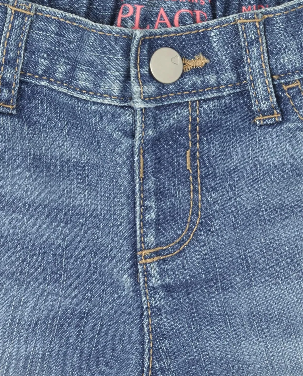 The Children's Place Baby Girls' and Toddler Jean Midi Shorts
