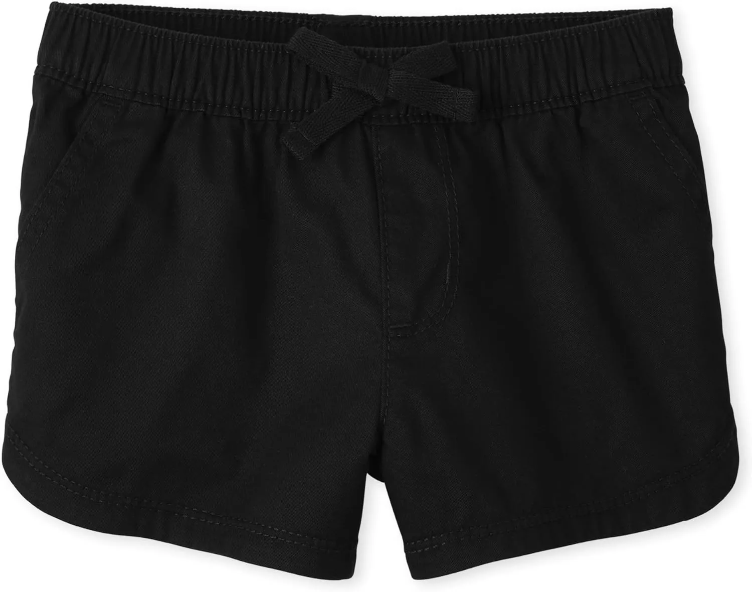 The Children's Place Baby Girls' and Toddler Tie Front Denim Pull On Shorts