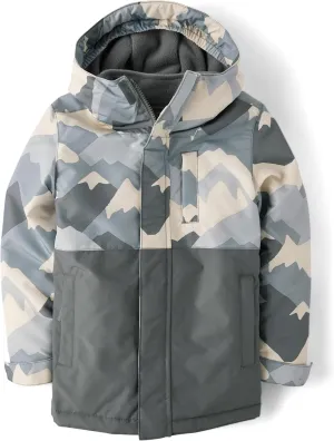 The Children's Place Boys' Heavy 3 in 1 Winter Jacket, Wind Water-Resistant Shell, Fleece Inner