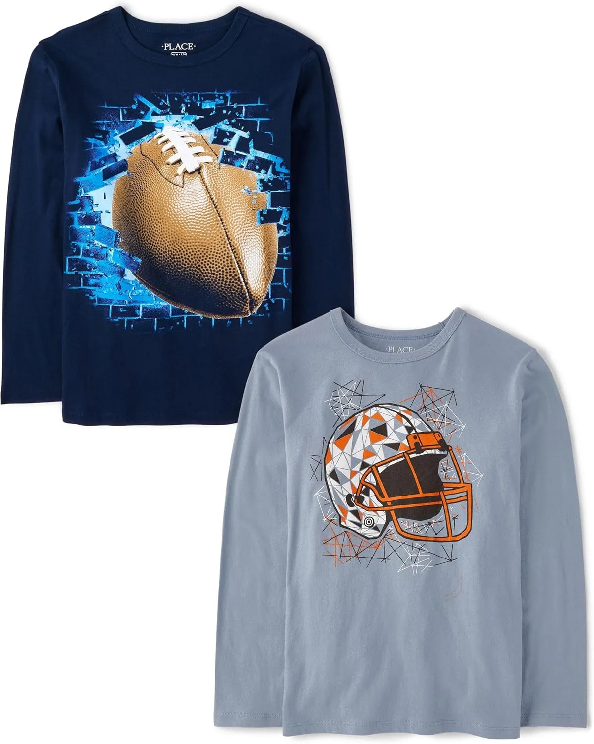 The Children's Place Boys' Sports Long Sleeve Graphic T-Shirts,multipacks