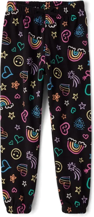 The Children's Place Girls' Active Fleece Jogger Pants