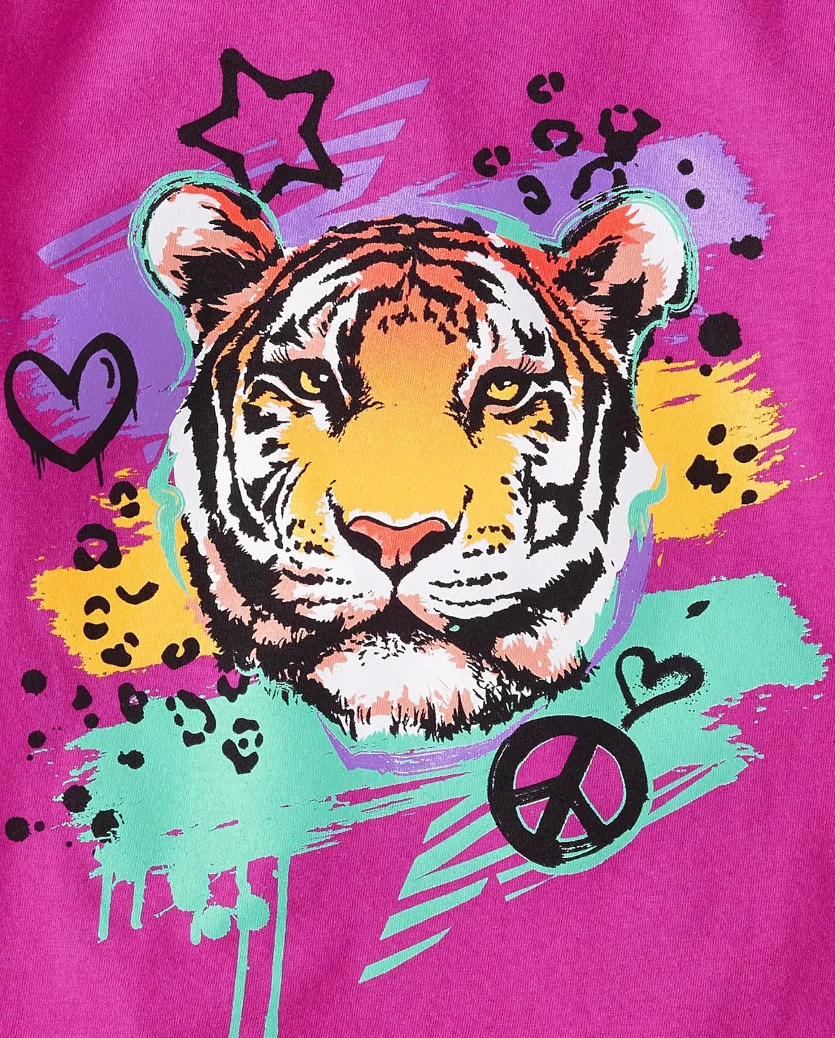 The Children's Place Girls' Animal Short Sleeve Graphic T-Shirts, Multipack