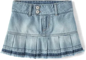 The Children's Place Girls' Everyday Denim Skirts and Skorts