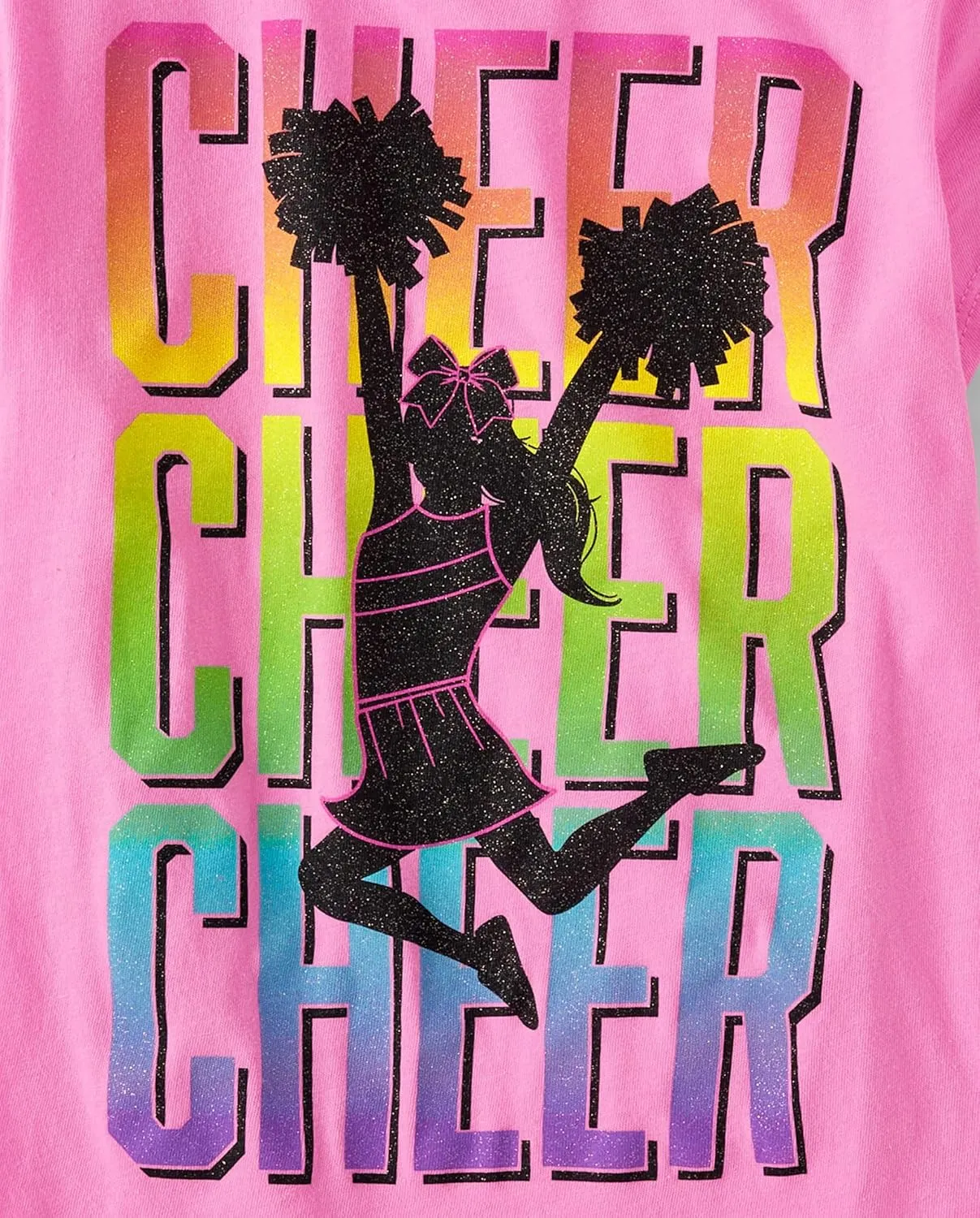 The Children's Place Girls' Gymnastics, Cheer, Dance Short Sleeve Graphic T-Shirts, Multipack