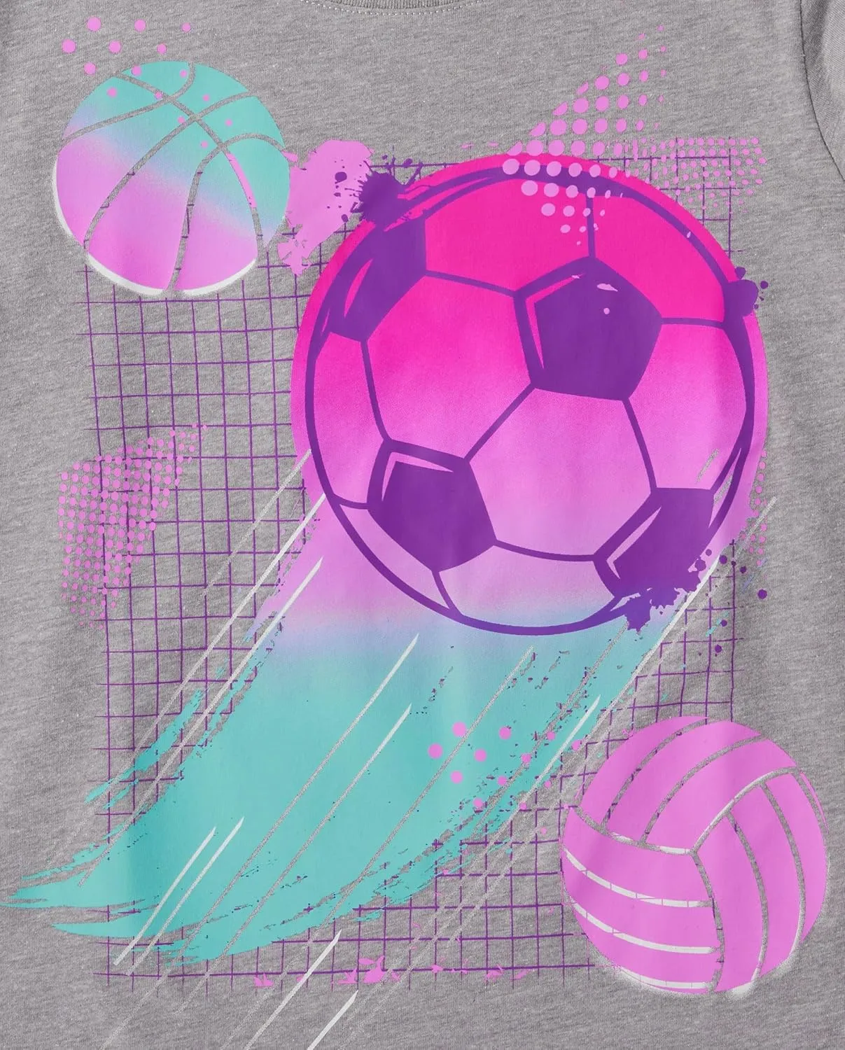 The Children's Place Girls' Gymnastics, Cheer, Dance Short Sleeve Graphic T-Shirts, Multipack