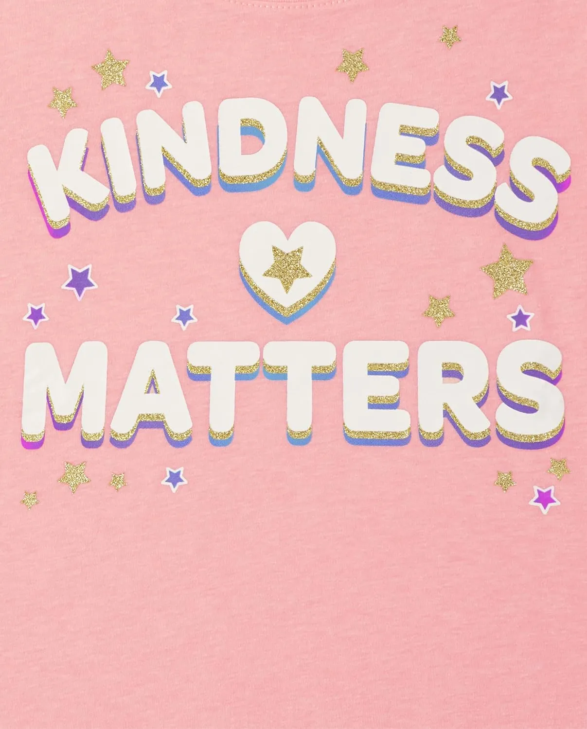 The Children's Place Girls' Kindness, Love, Equality Short Sleeve Graphic T-Shirts, Multipack