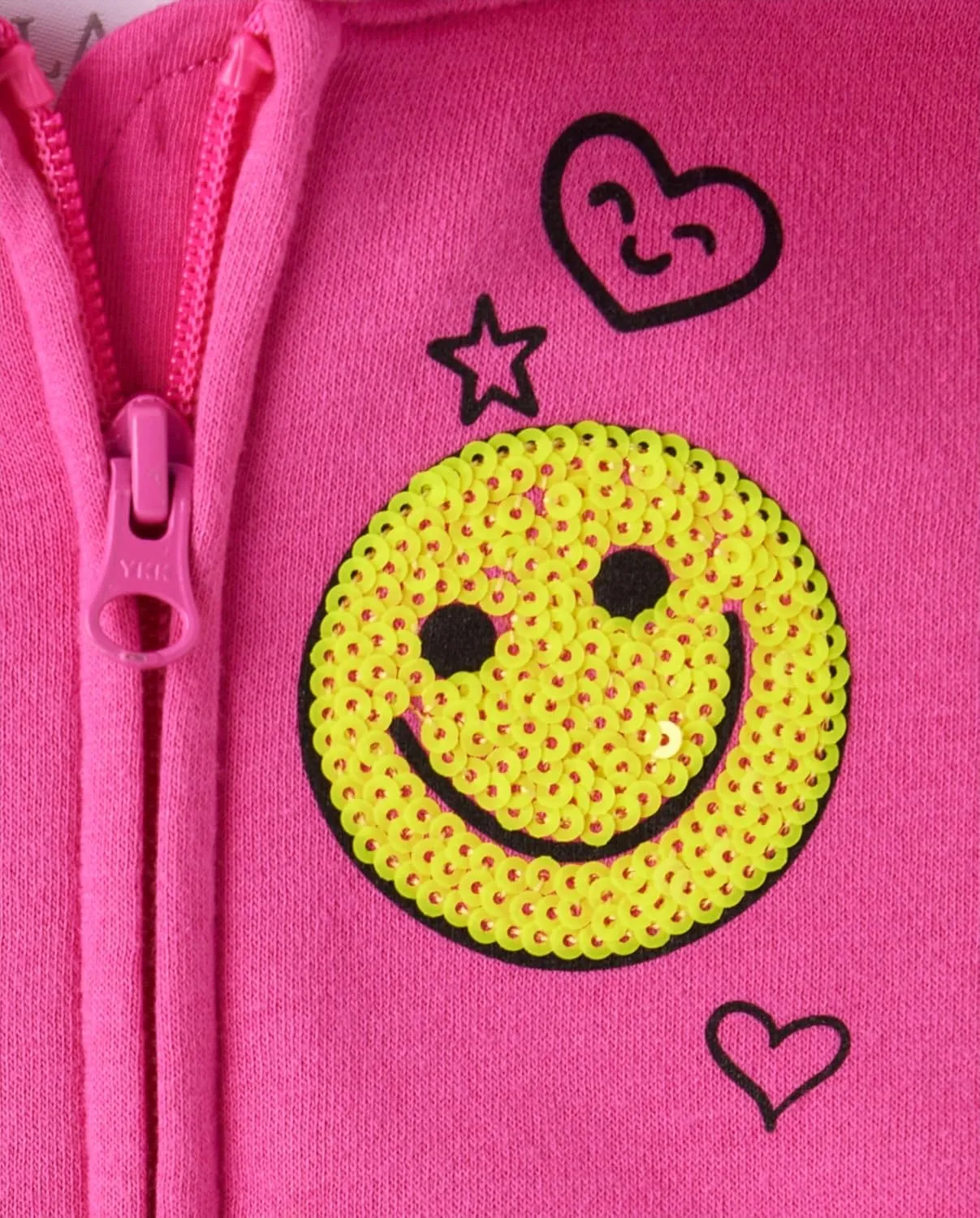 The Children's Place Girls' Long Sleeve Active Hooded Fleece Full Zip Up