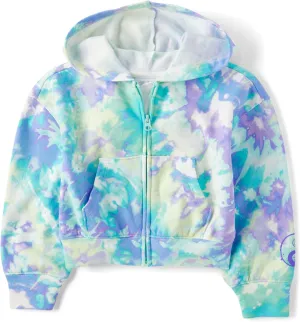 The Children's Place Girls' Long Sleeve Active Hooded Fleece Full Zip Up