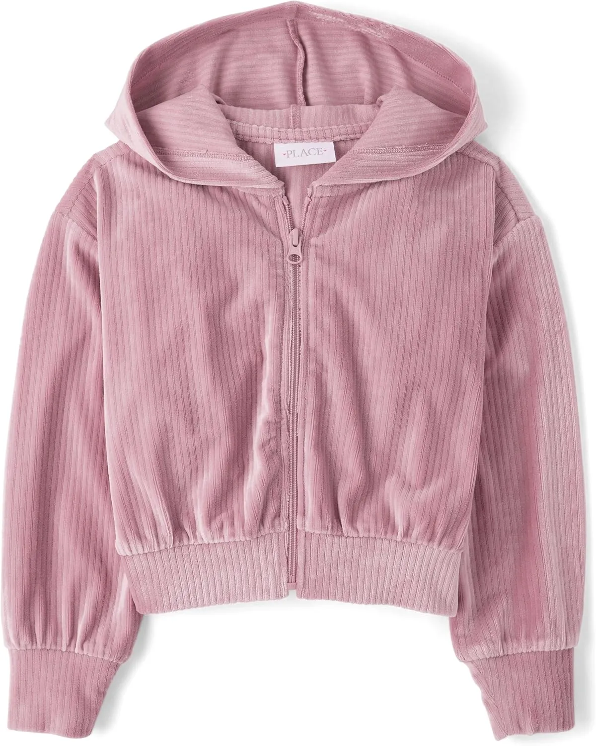 The Children's Place Girls' Long Sleeve Active Hooded Fleece Full Zip Up