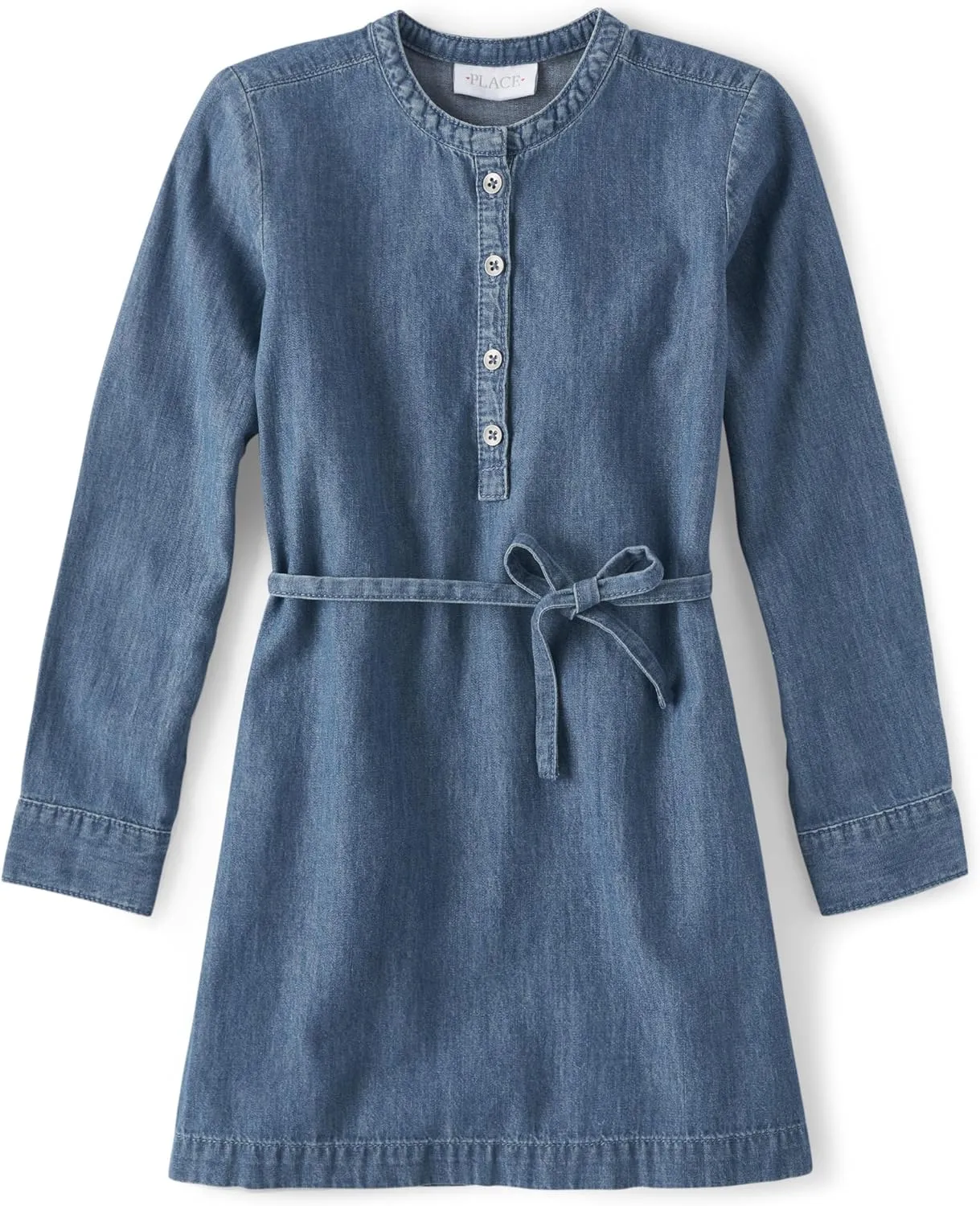 The Children's Place Girls' Long Sleeve Everyday Dress