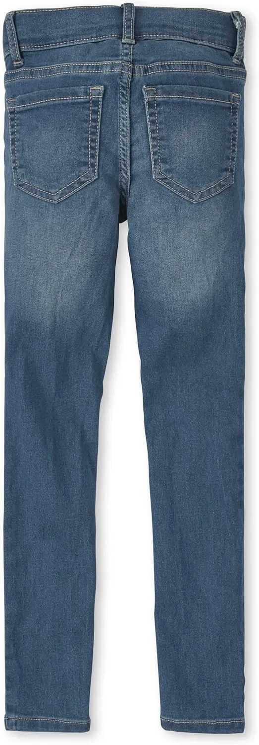 The Children's Place Girls' Stretch Denim Jeggings, 3 Pack