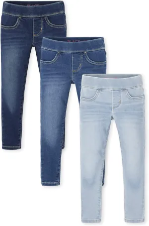 The Children'S Place Girls Stretch Pull On Denim Jeggings