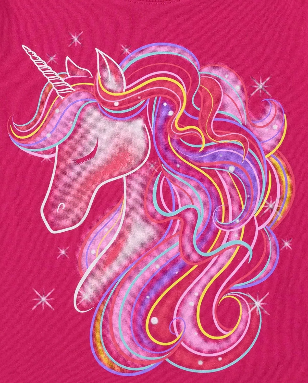 The Children's Place Girls Unicorn Long Sleeve Graphic T-Shirts,Multipacks Unicorn/Owl 2-Pack Small