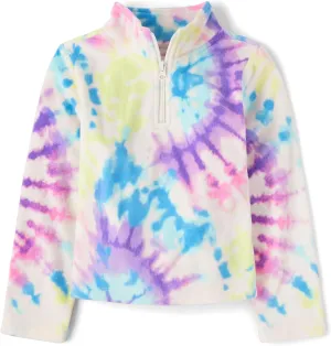 The Children's Place Girls' Warm Fleece Quarter Zip Pullover