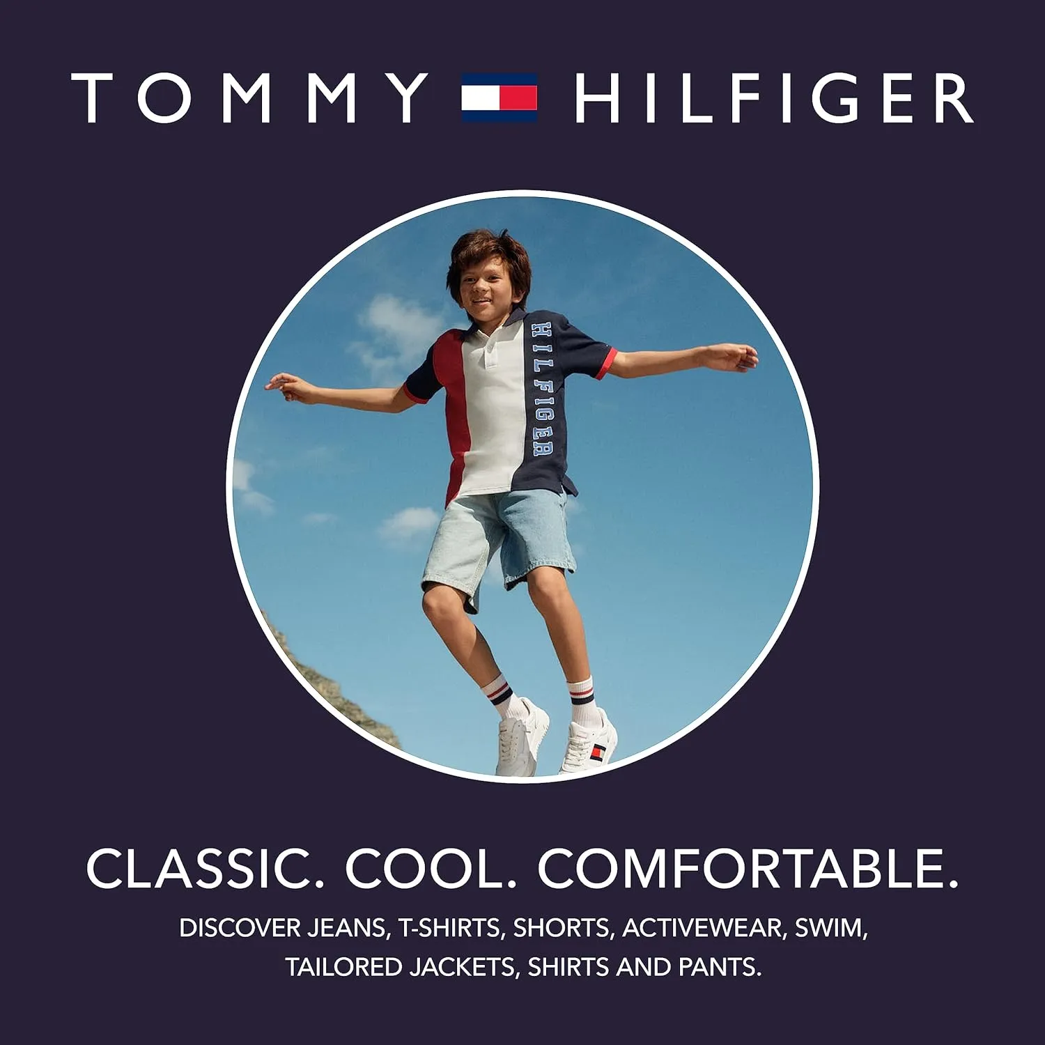 Tommy Hilfiger Boys' Swim Trunks with UPF 50  Sun Protection