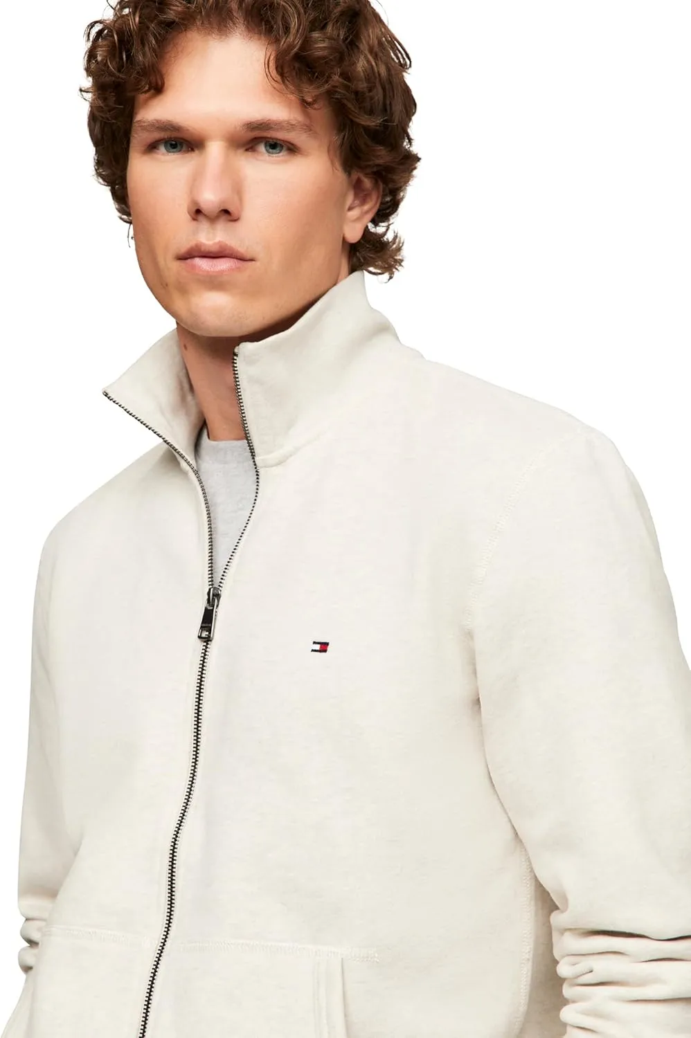 Tommy Hilfiger Men's Medium Weight Fleece Full Zip Up Sweatshirt