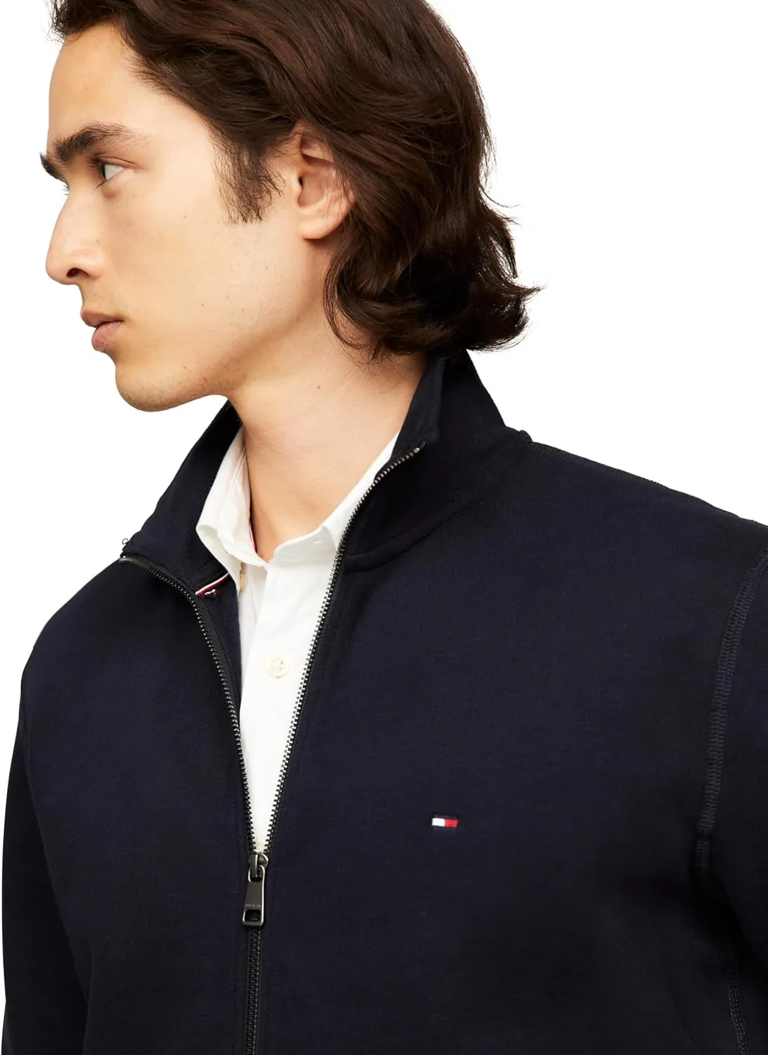 Tommy Hilfiger Men's Medium Weight Fleece Full Zip Up Sweatshirt