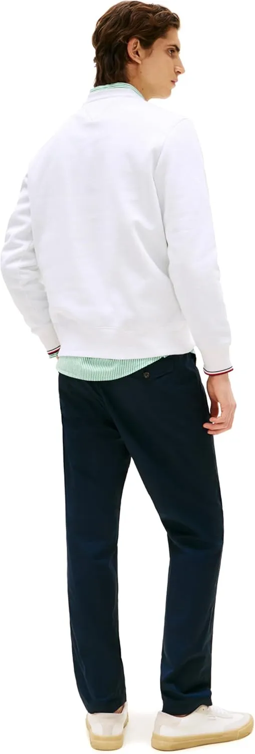 Tommy Hilfiger Men's Medium Weight Small Graphic Logo Crewneck Sweatshirt