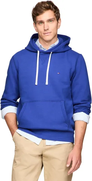 Tommy Hilfiger Men's Medium Weight Solid Fleece Hoodie Sweatshirt, Also Available in Big & Tall