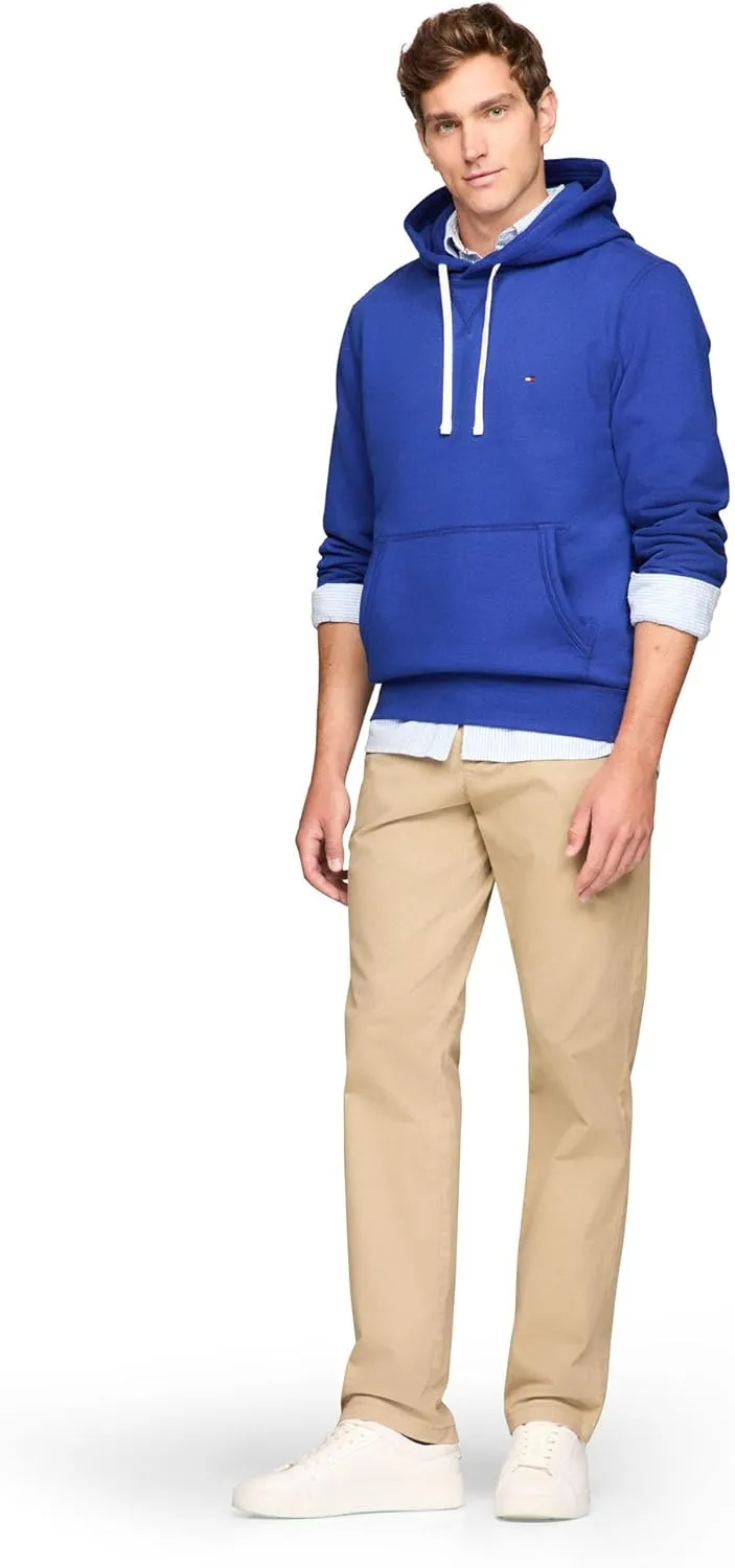 Tommy Hilfiger Men's Medium Weight Solid Fleece Hoodie Sweatshirt, Also Available in Big & Tall