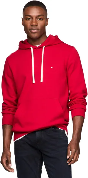 Tommy Hilfiger Men's Medium Weight Solid Fleece Hoodie Sweatshirt, Also Available in Big & Tall