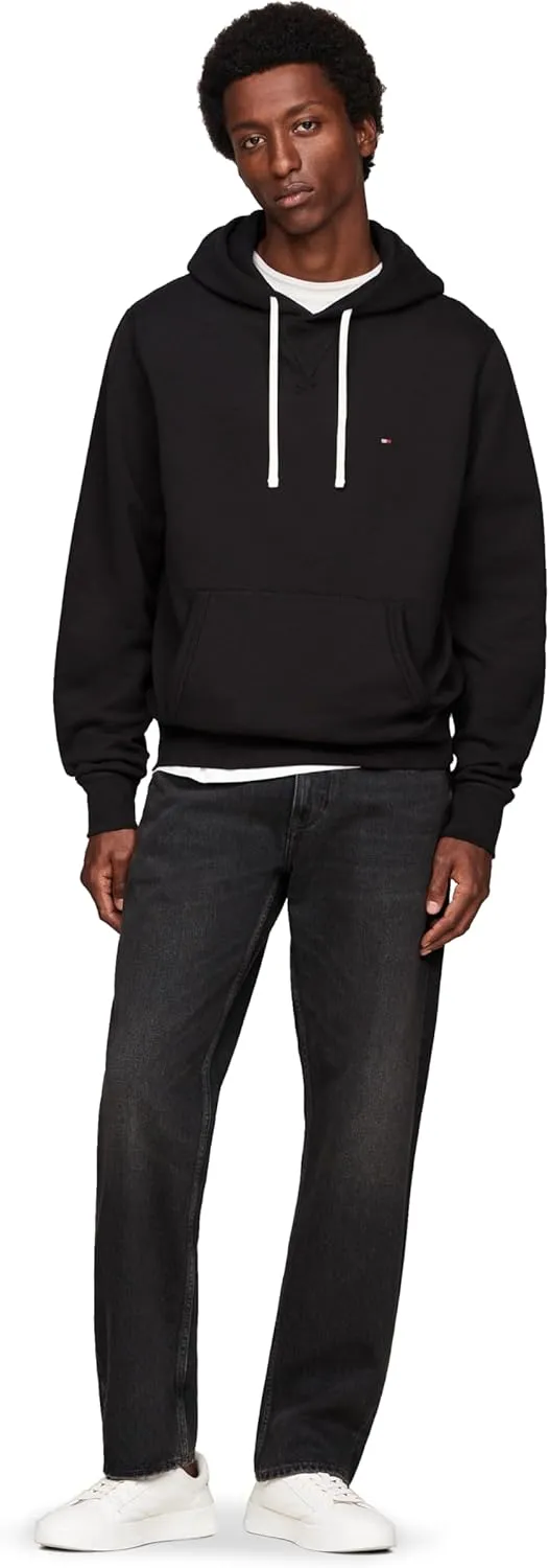 Tommy Hilfiger Men's Medium Weight Solid Fleece Hoodie Sweatshirt, Also Available in Big & Tall