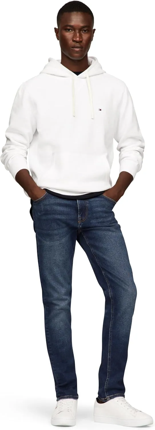 Tommy Hilfiger Men's Medium Weight Solid Fleece Hoodie Sweatshirt, Also Available in Big & Tall