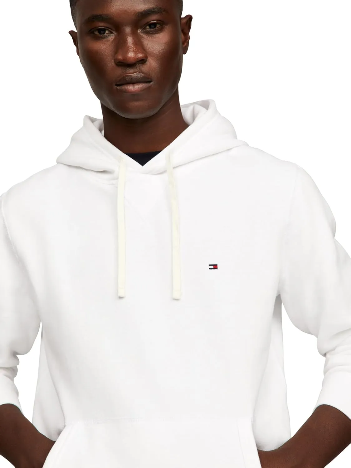 Tommy Hilfiger Men's Medium Weight Solid Fleece Hoodie Sweatshirt, Also Available in Big & Tall