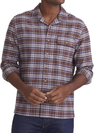 UNTUCKit Flannel Verona Shirt - Untucked Shirt for Men, Long Sleeve, Blue Check, Regular Fit