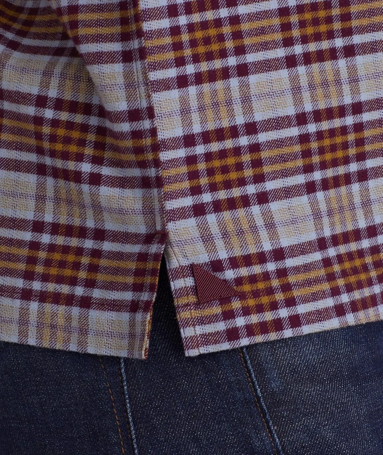 UNTUCKit Flannel Verona Shirt - Untucked Shirt for Men, Long Sleeve, Blue Check, Regular Fit