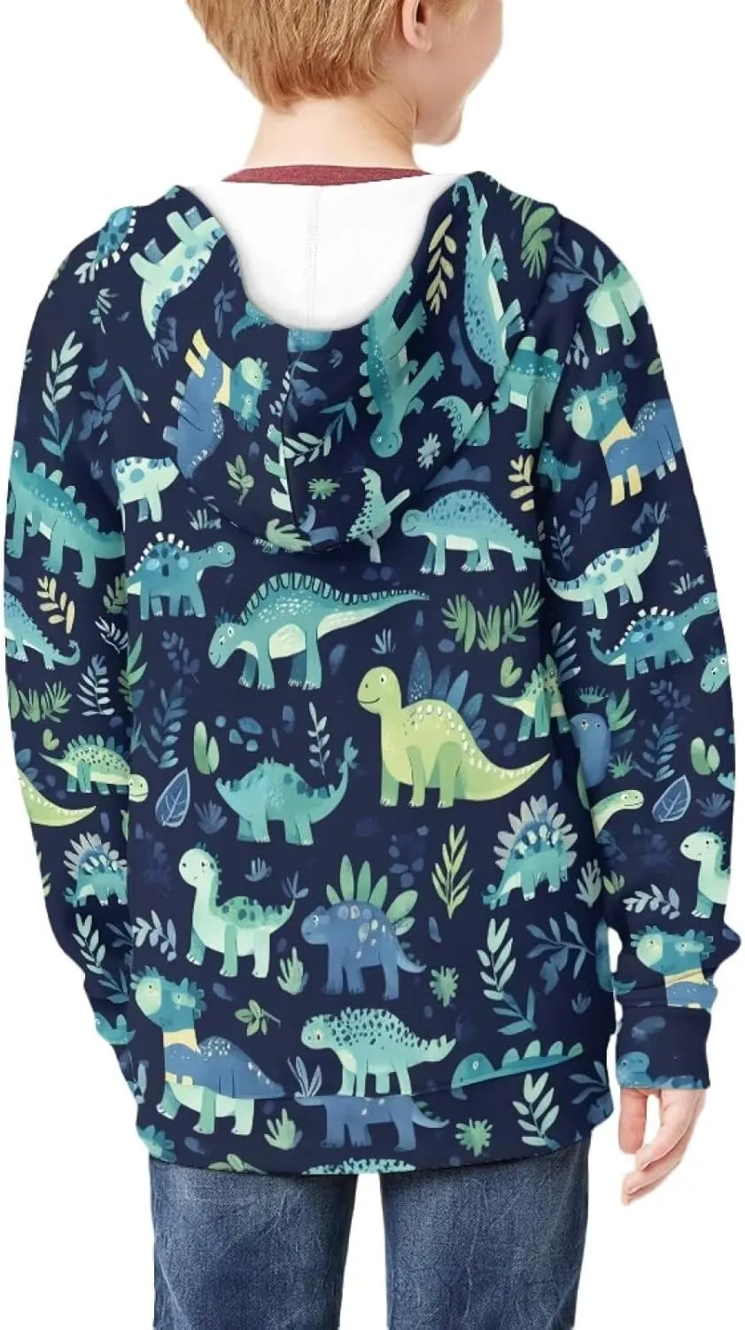 Upetstory Girls Boys Fashion Hoodies Sweatshirts Full Zip Up for Kids Clothing