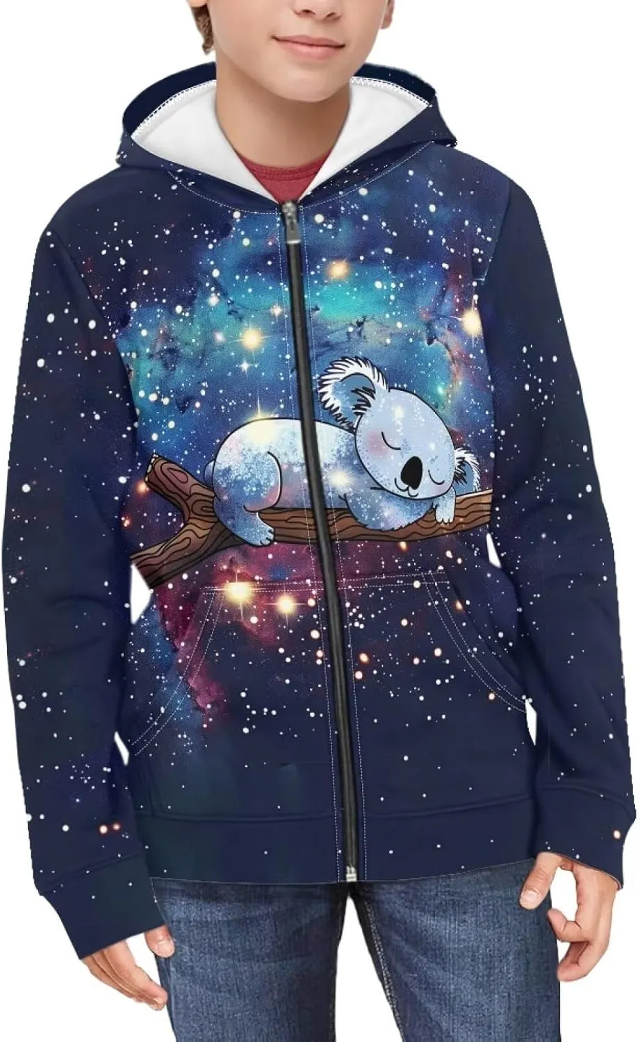 Upetstory Girls Boys Fashion Hoodies Sweatshirts Full Zip Up for Kids Clothing