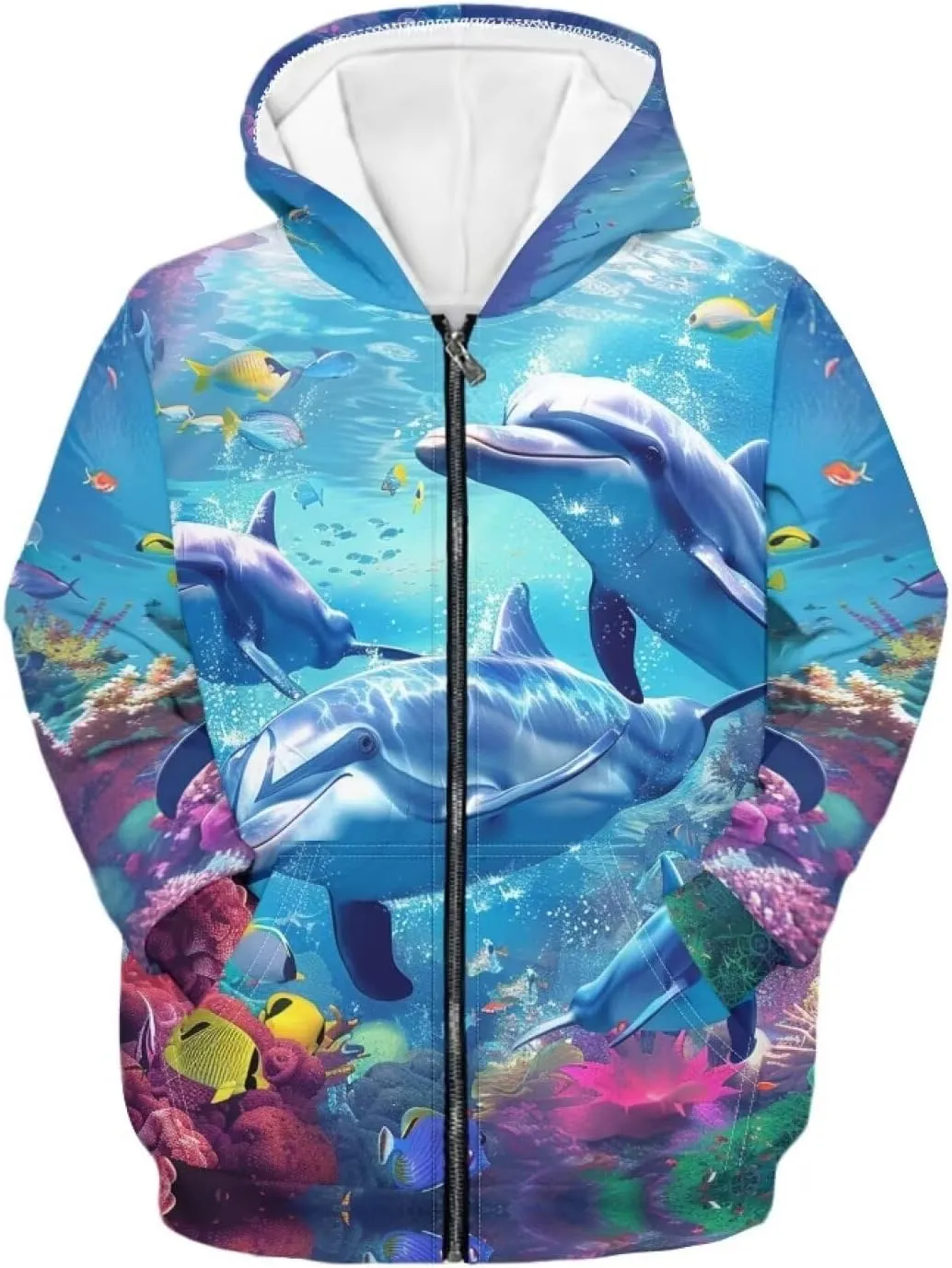 Upetstory Girls Boys Fashion Hoodies Sweatshirts Full Zip Up for Kids Clothing