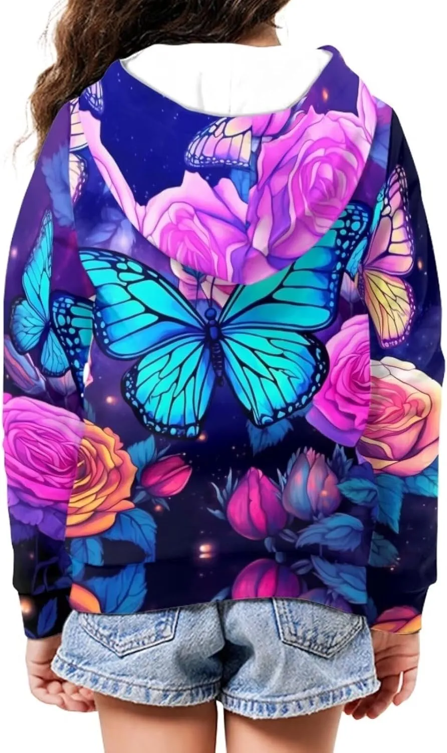Upetstory Girls Boys Fashion Hoodies Sweatshirts Full Zip Up for Kids Clothing