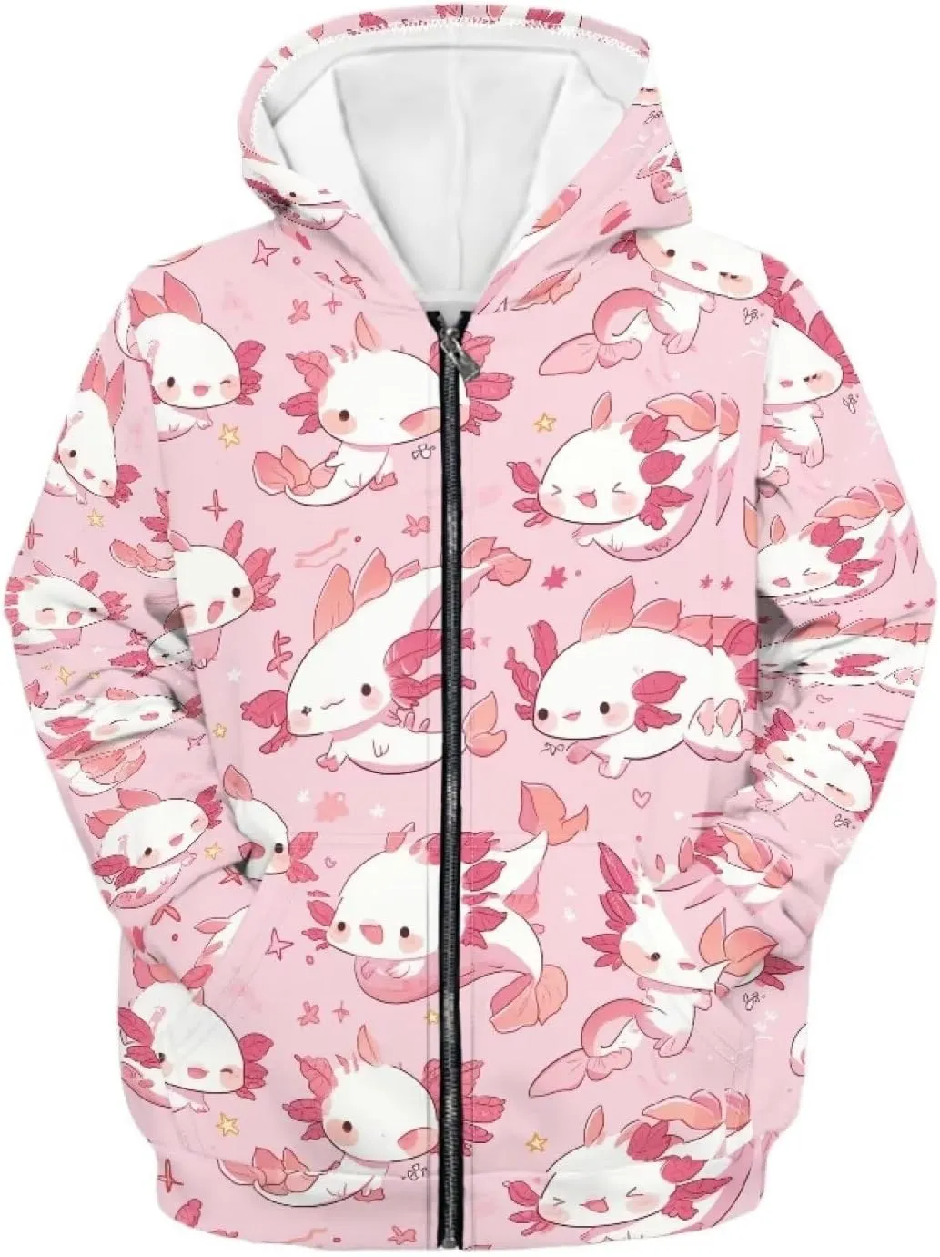Upetstory Girls Boys Fashion Hoodies Sweatshirts Full Zip Up for Kids Clothing