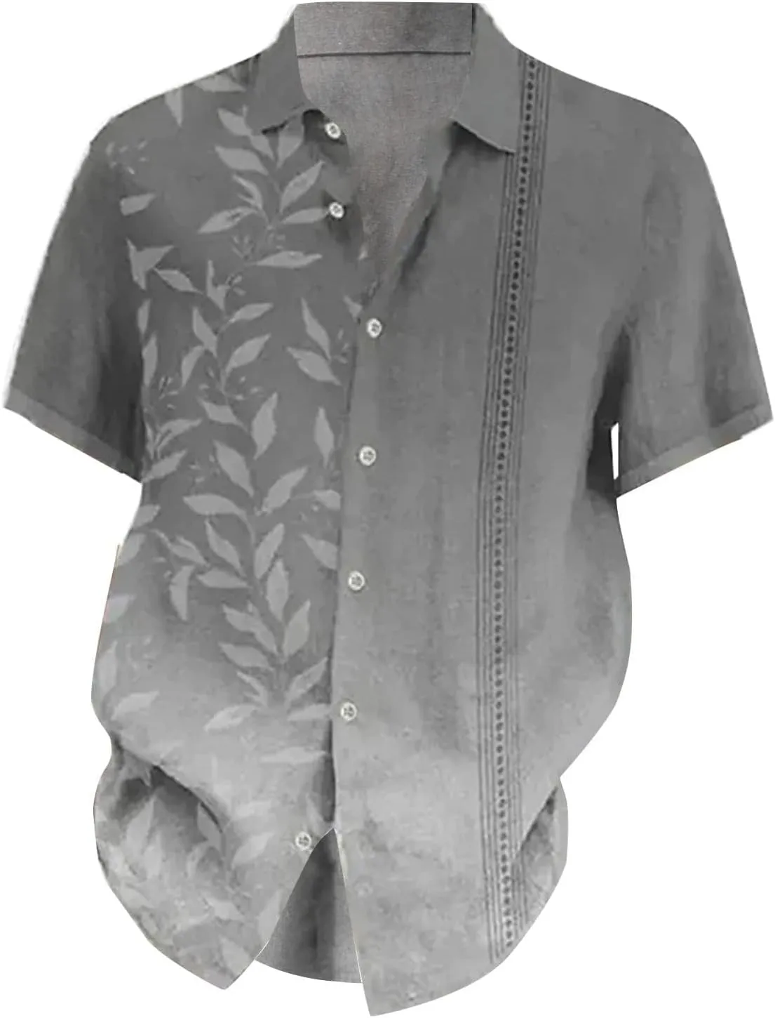 Vacation Shirts for Men Button Down Short Sleeve Casual Beach Havaiian Summer Cuban Shirt Cruise Big and Tall Fashion Tshirts