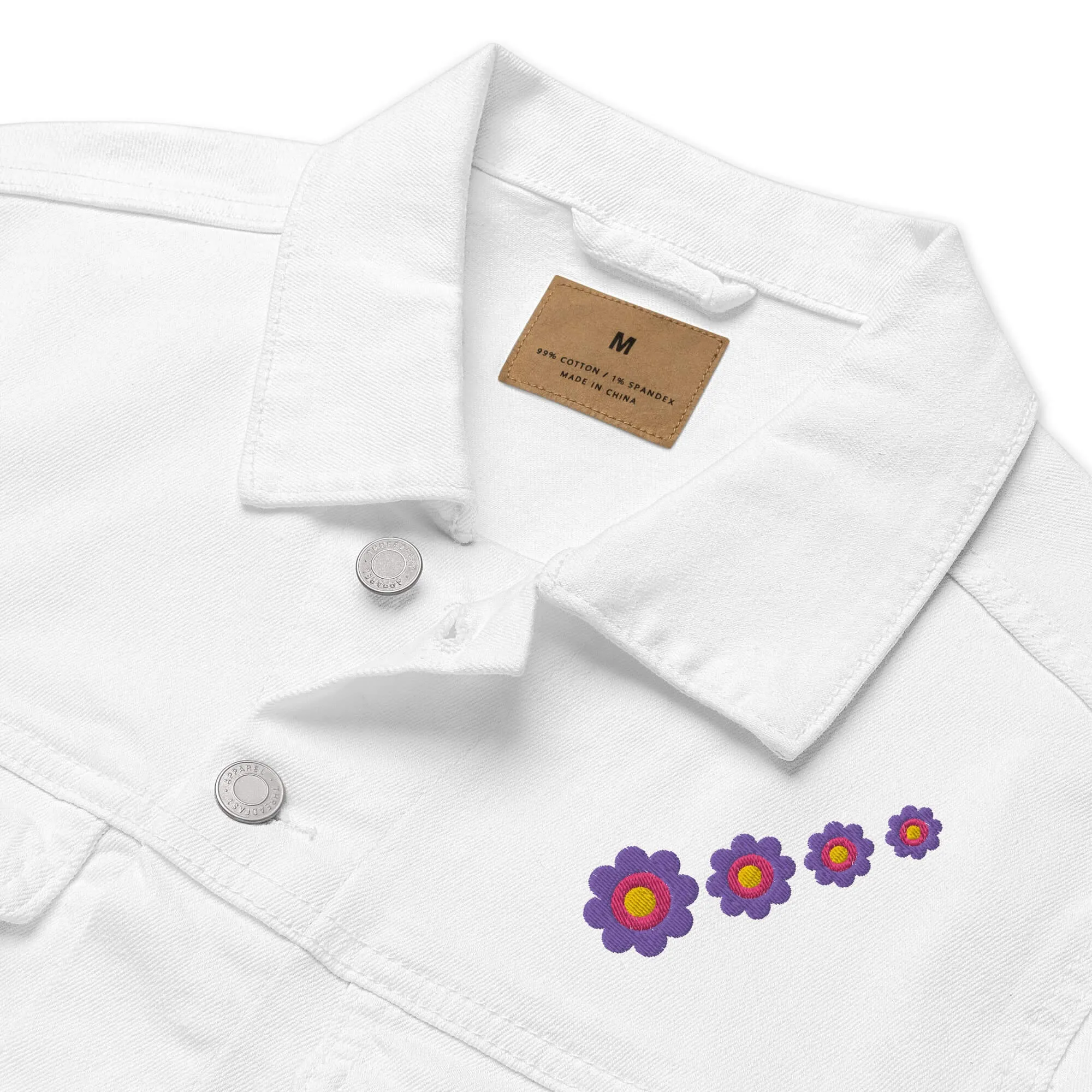 White Jean Jacket (Threadfast Apparel 370J)