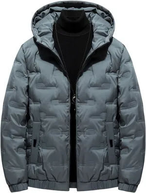 Winter Puffer Jackets Women Warm Padded Coats Lightweight Down Jacket Oversized Overcoat with Pocket Zipper Parka